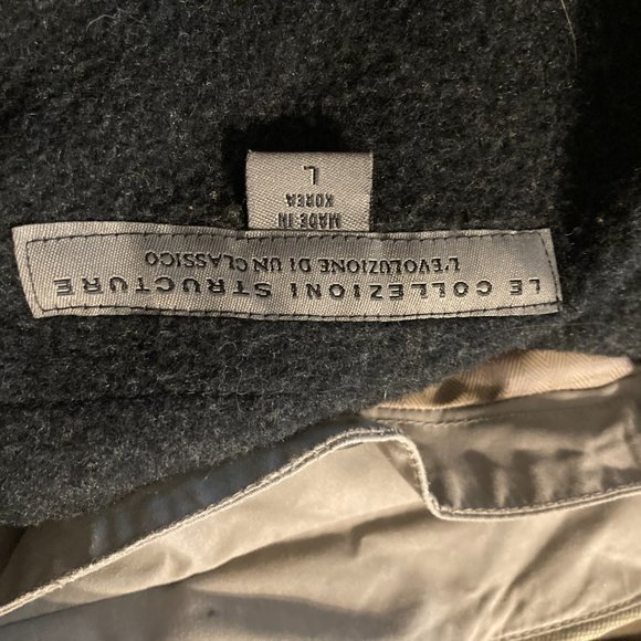 Men's 3/4 Trench Tan Large - Picture 2 of 2